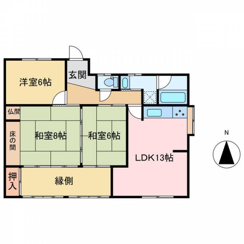 新居浜市八幡 一戸建 の間取り画像