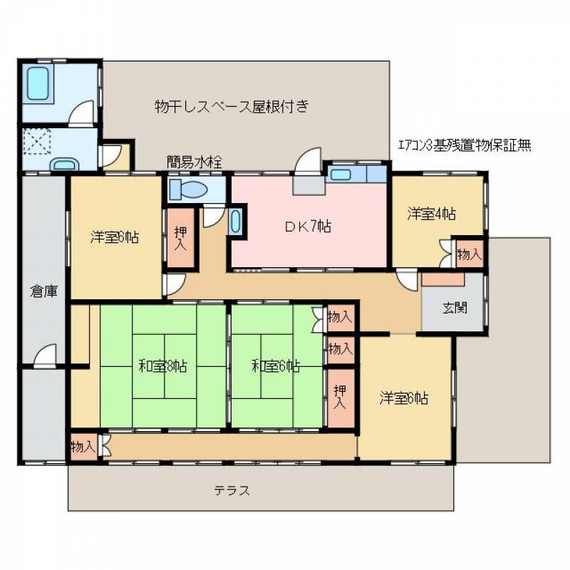 新居浜市本郷 一戸建 の間取り画像