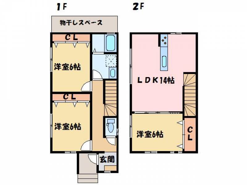 新居浜市八幡 一戸建 の間取り画像