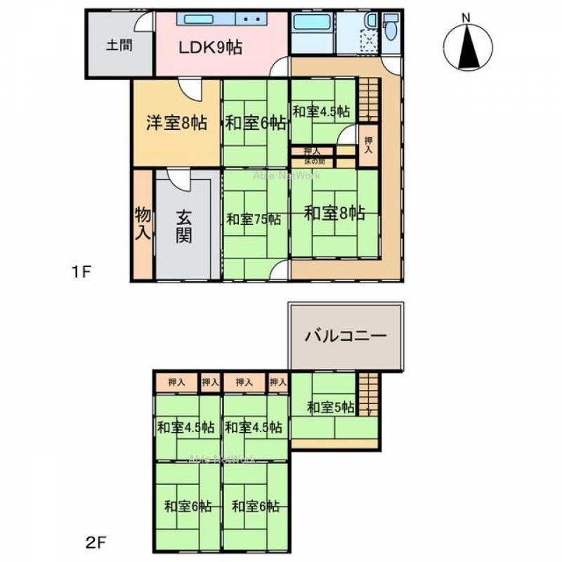 西条市河原津 一戸建 の間取り画像