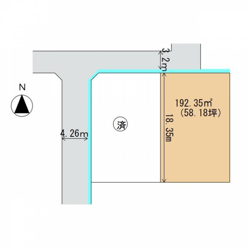 新居浜市庄内町  の区画図