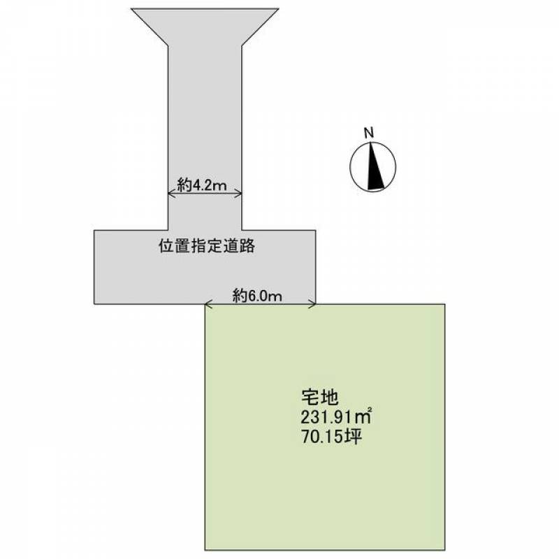 新居浜市中筋町  の区画図