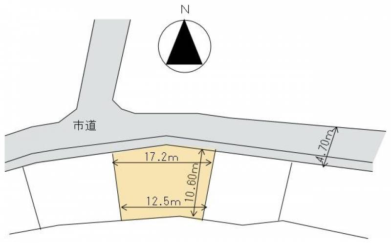 新居浜市東田  の区画図