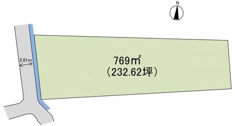 新居浜市萩生  の区画図