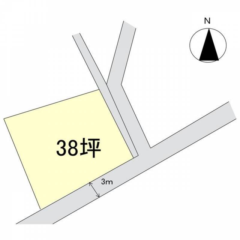 新居浜市垣生  の区画図