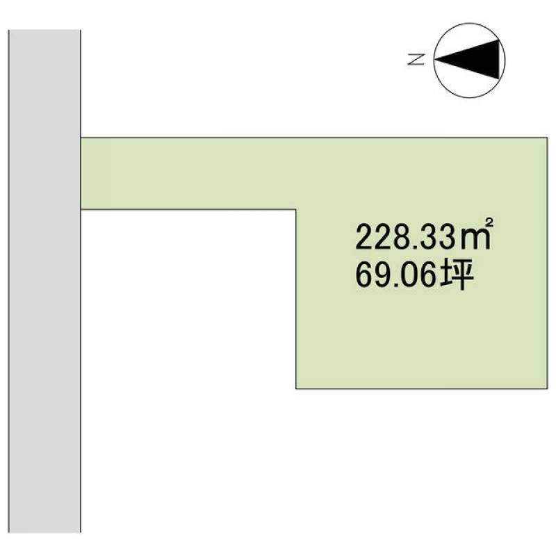 新居浜市岸の上町  の区画図