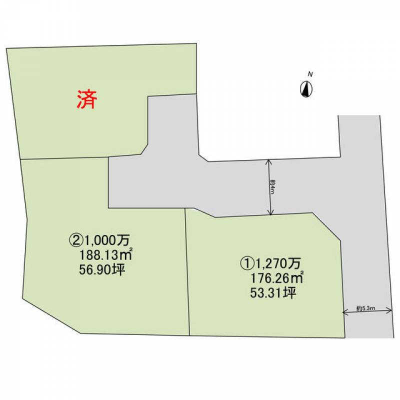 新居浜市久保田町  の区画図