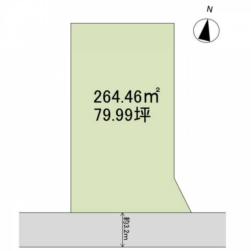 新居浜市繁本町  の区画図