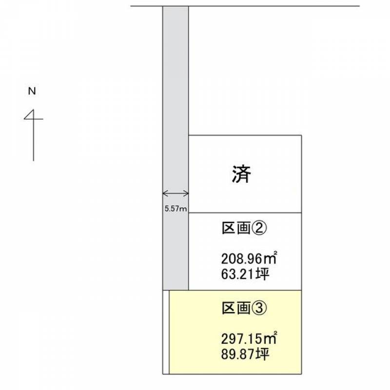 新居浜市久保田町  の区画図