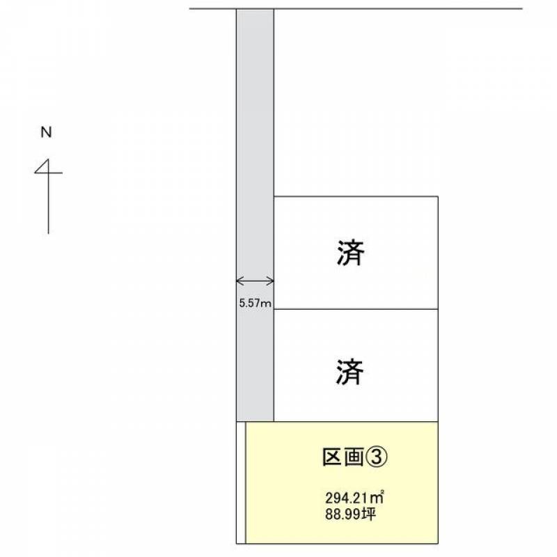 新居浜市久保田町  の区画図