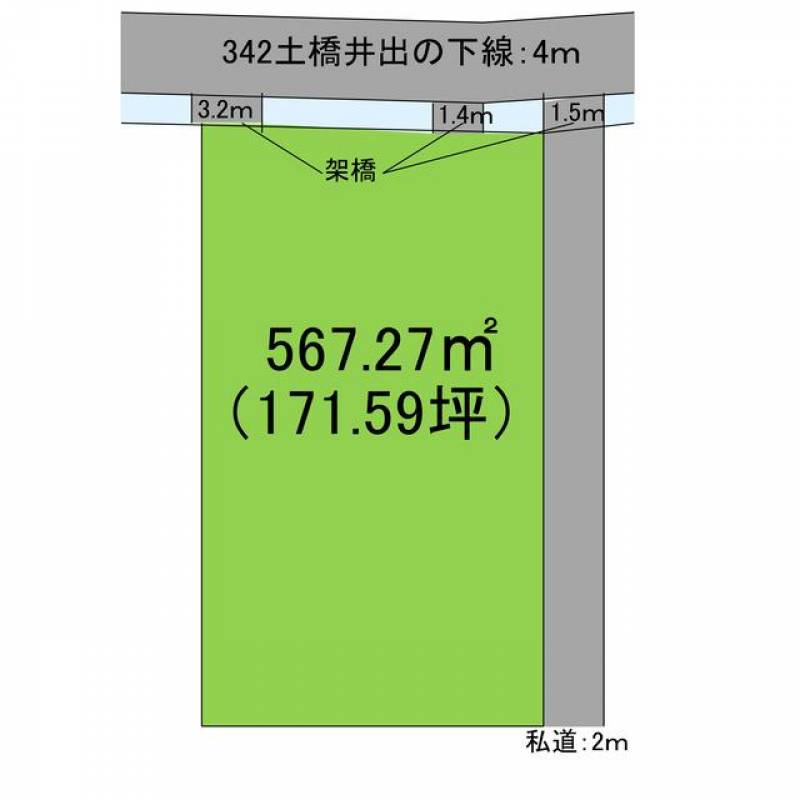 新居浜市中西町  の区画図