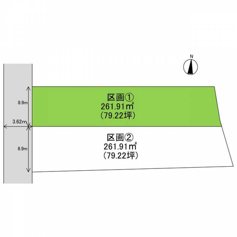 新居浜市上原  の区画図