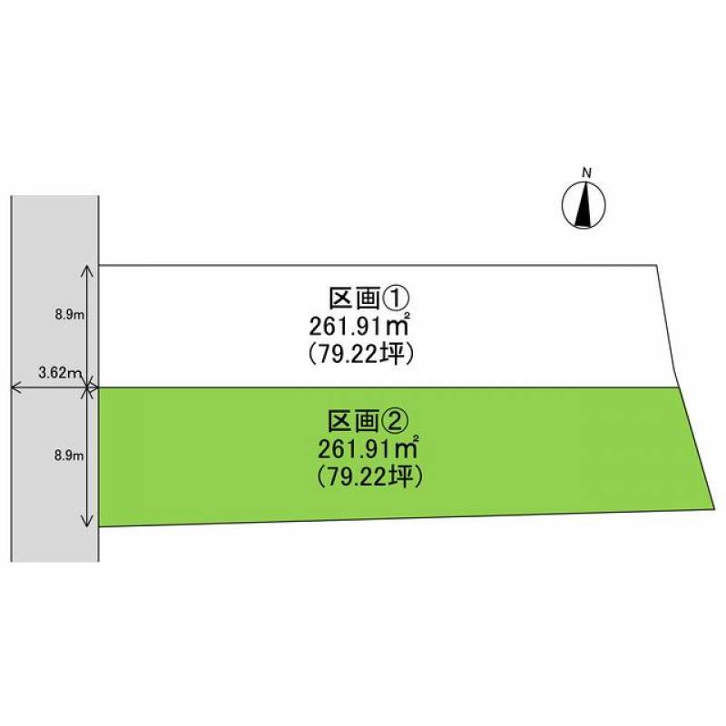 新居浜市上原  の区画図