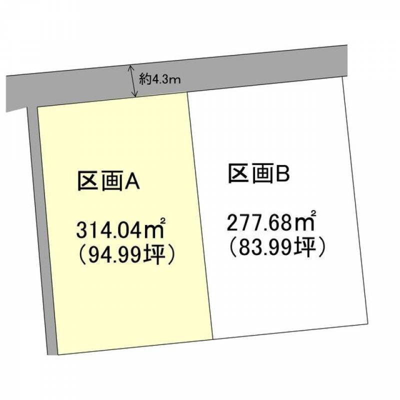 新居浜市土橋  の区画図