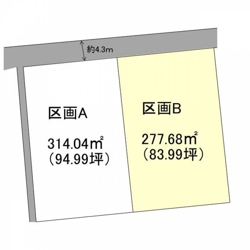 新居浜市土橋  の区画図