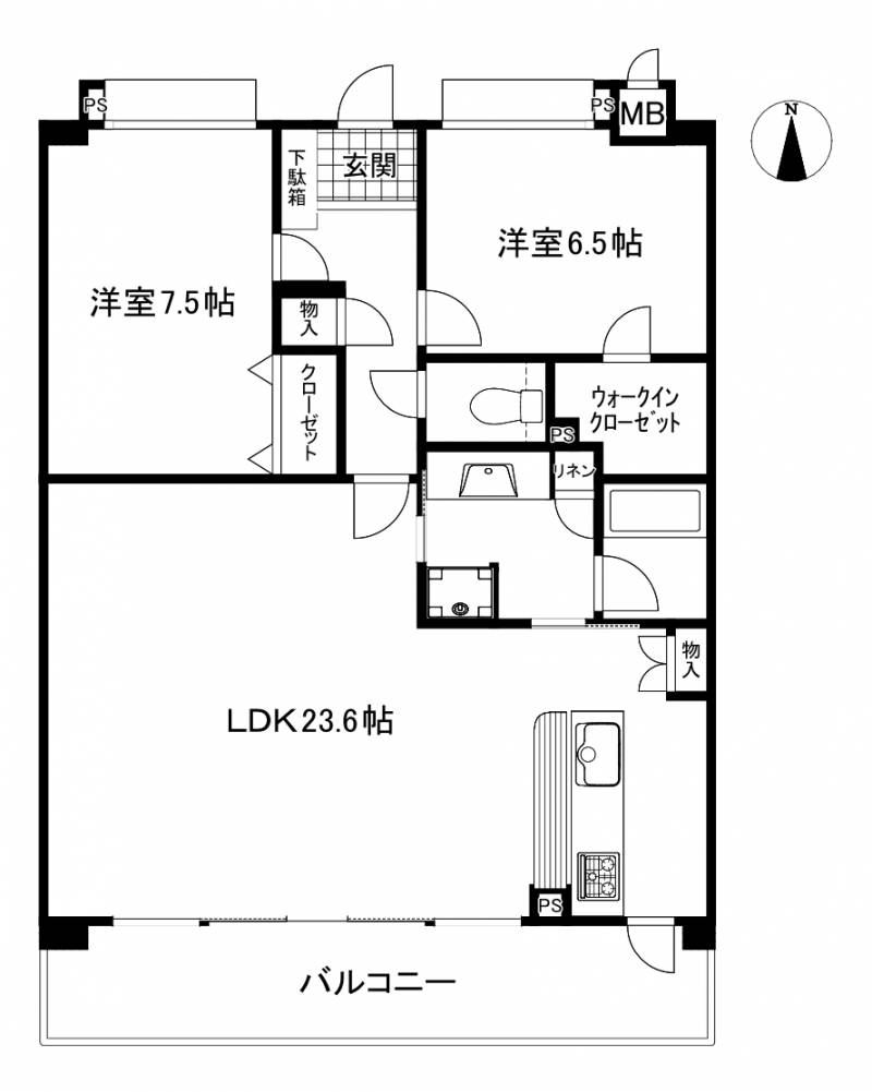 ポレスター庄内町 1502の間取り画像