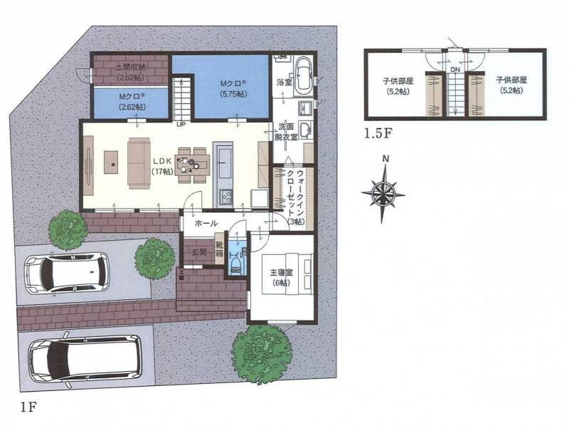 四国中央市具定町 一戸建  ザ・平屋　IN 具定町6号地の間取り画像