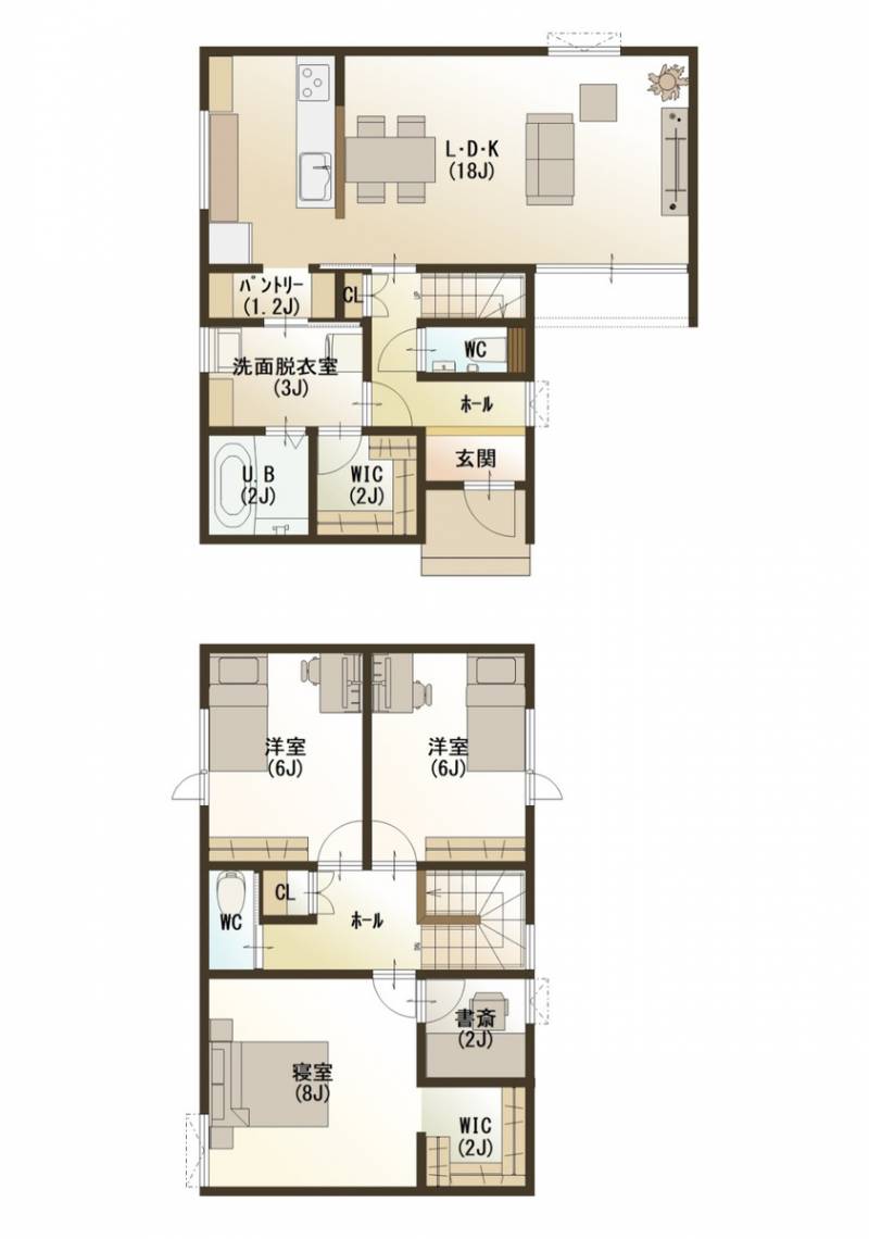 四国中央市川之江町 一戸建 の間取り画像