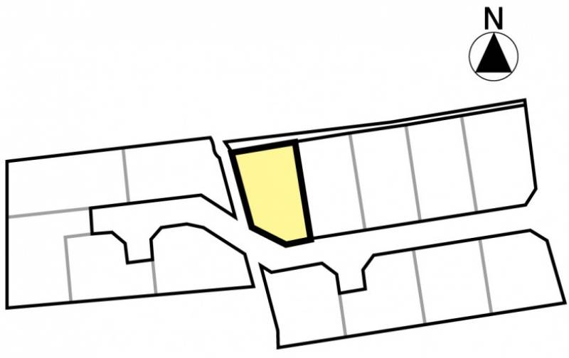 松山市清住 ウリモガーデン清住Ⅲ5号地の区画図