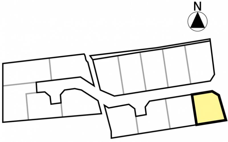 松山市清住 ウリモガーデン清住Ⅲ14号地の区画図