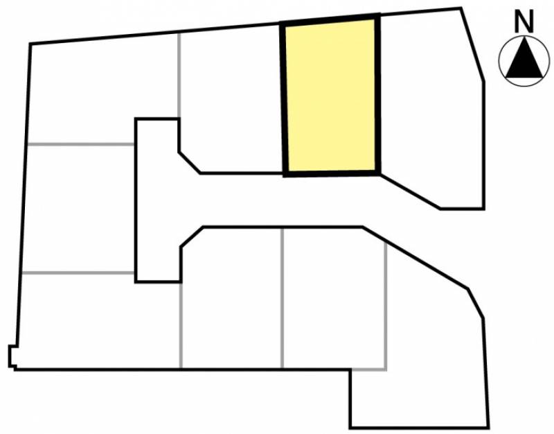 松山市清住 ウリモガーデン清住Ⅳ2号地の区画図