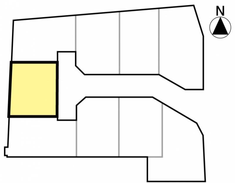 松山市清住 ウリモガーデン清住Ⅳ5号地の区画図