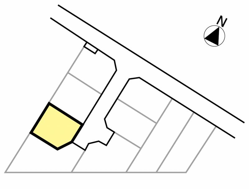 松山市西垣生町 ウリモガーデン松山西Ⅰ（東）3号地の区画図