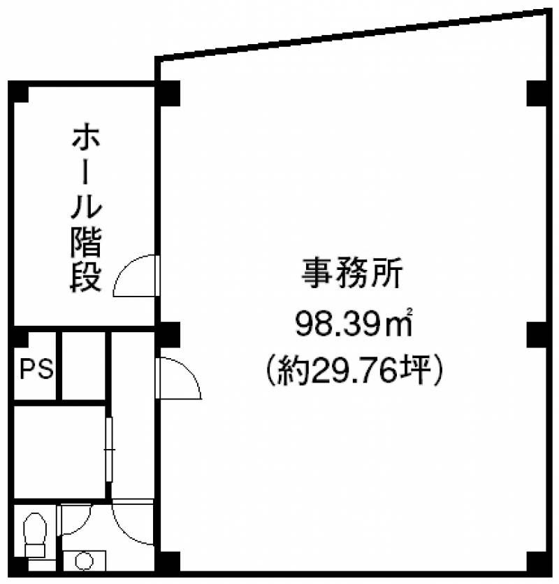 濱商一番町ビル 2Fの間取り画像