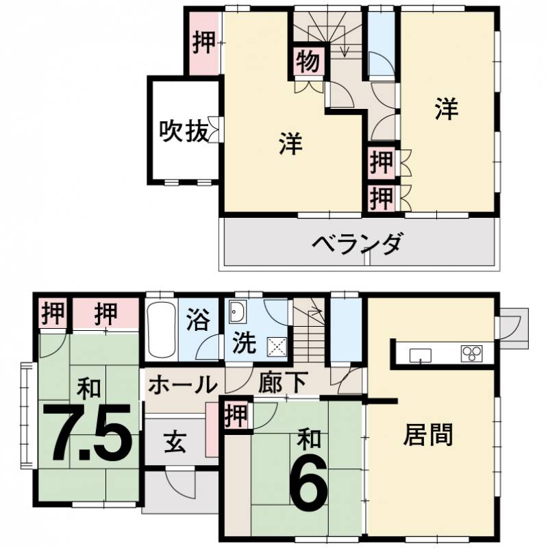 今治市宮ケ崎 一戸建 の間取り画像