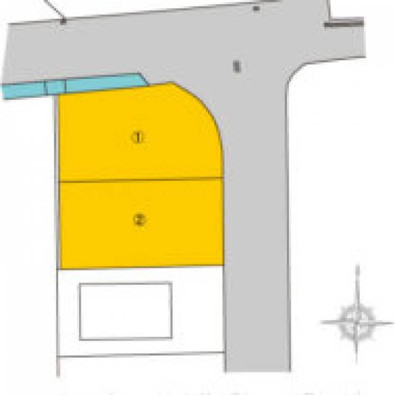 松山市久万ノ台 1号地の区画図