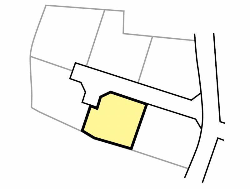 伊予郡砥部町北川毛 北川毛6区画　分譲地2号地の区画図