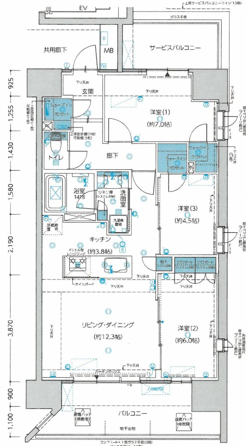 松山市三番町 の間取り画像