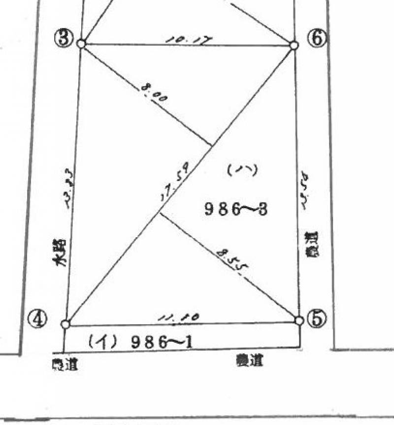 松山市高井町 の区画図