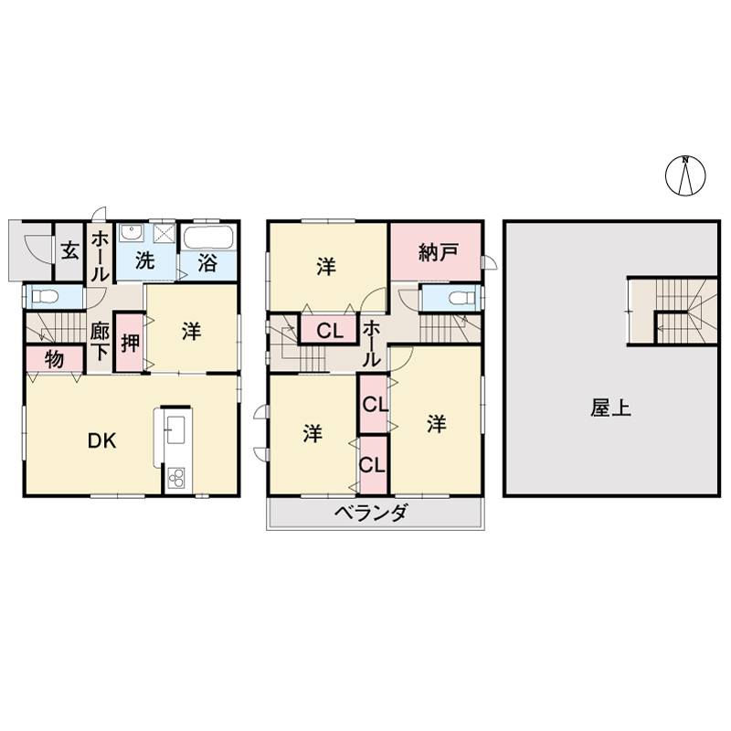 松山市森松町 一戸建 の間取り画像