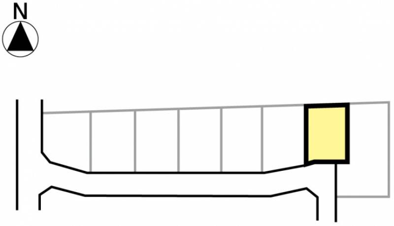 松山市土居田町 TOATOWN土居田町Ⅲ7号地の区画図