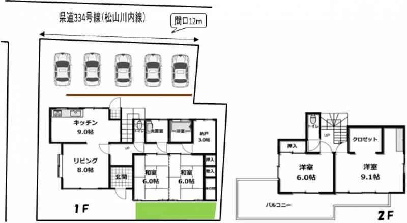 東温市西岡 一戸建 東温市西岡の間取り画像