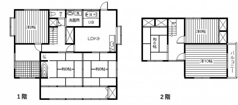 松山市保免西 一戸建 の間取り画像