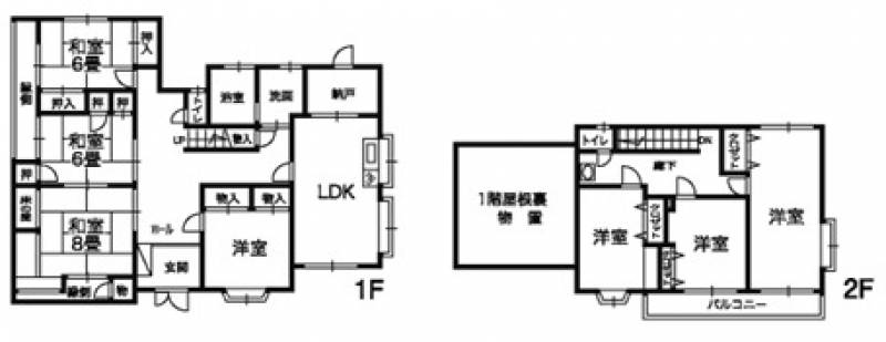 今治市玉川町大野 一戸建 の間取り画像