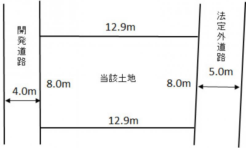 松山市中村 中村土地の区画図