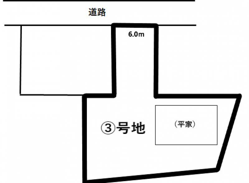 松山市高井町 高井3号地の区画図