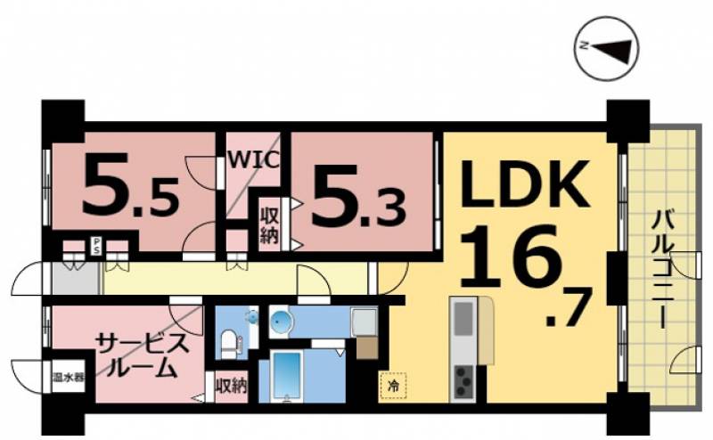 ライオンズマンション松山問屋町 の間取り画像