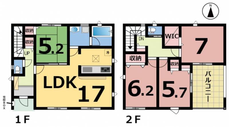 松山市余戸中 一戸建 の間取り画像