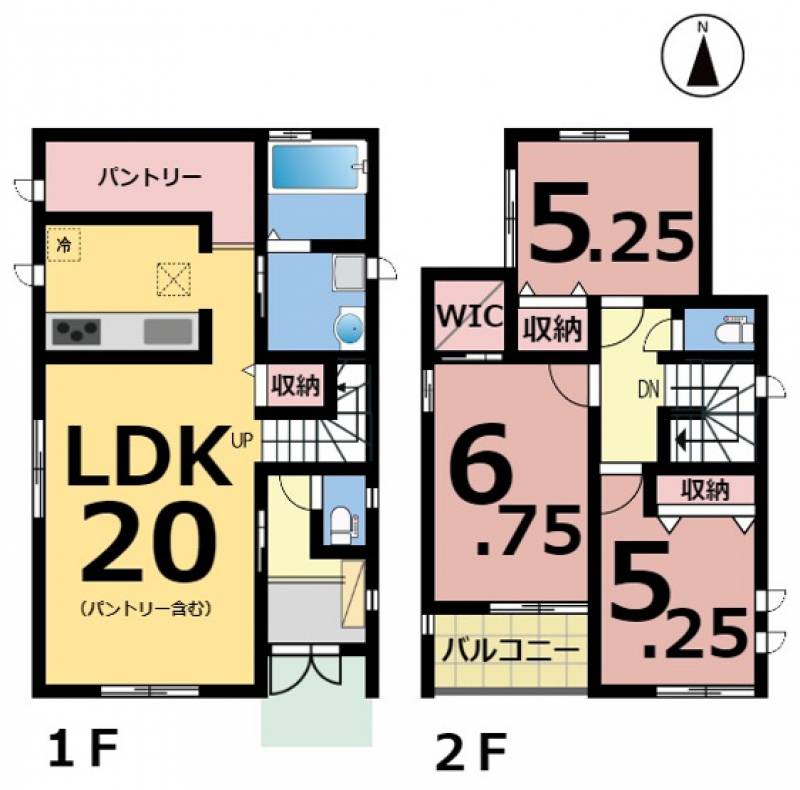 松山市山西町 一戸建 の間取り画像