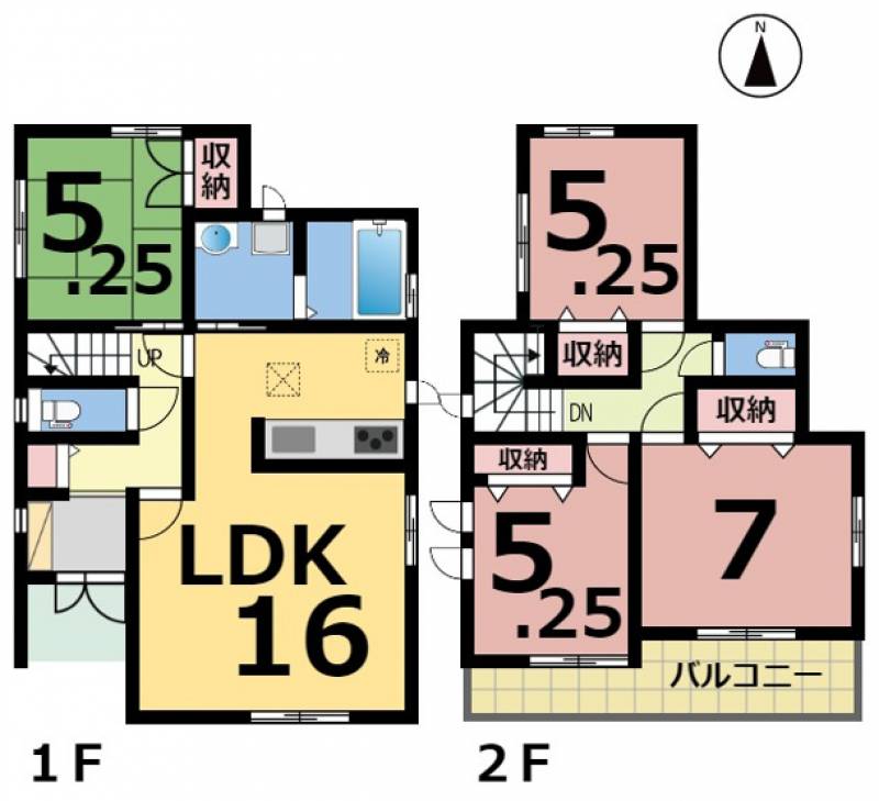 松山市空港通 一戸建 の間取り画像