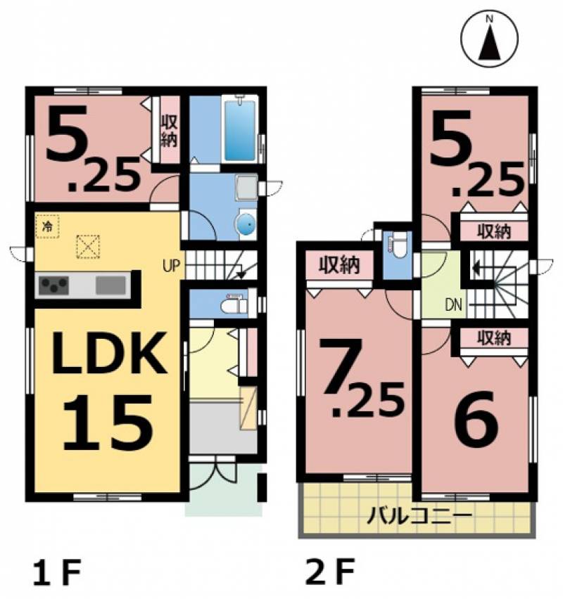 松山市西長戸町 一戸建 の間取り画像