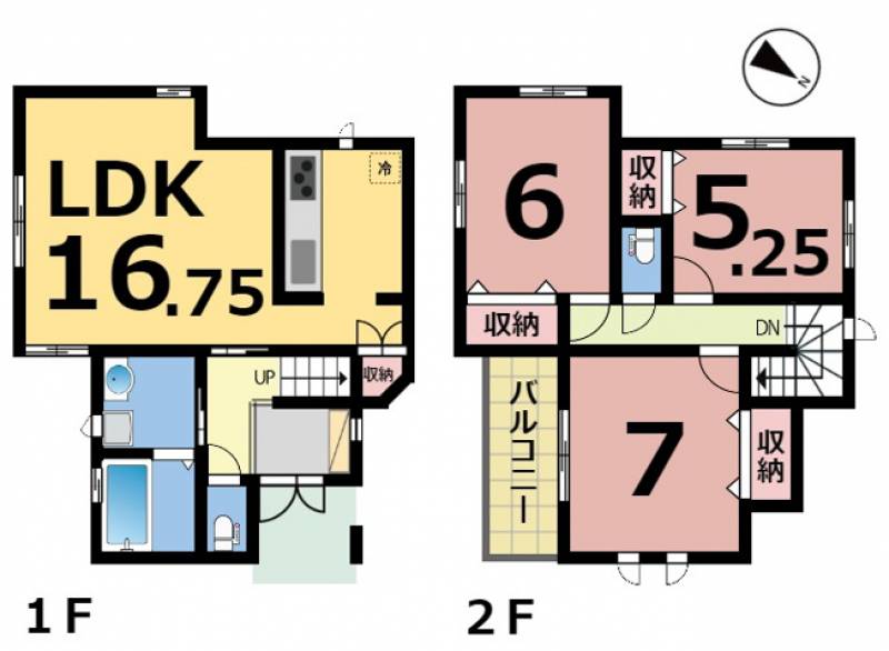 松山市保免上 一戸建 の間取り画像