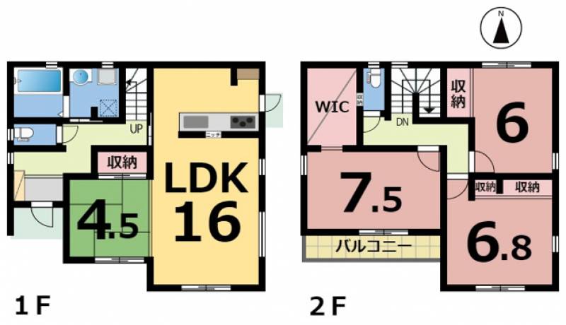 松山市高岡町 一戸建 の間取り画像