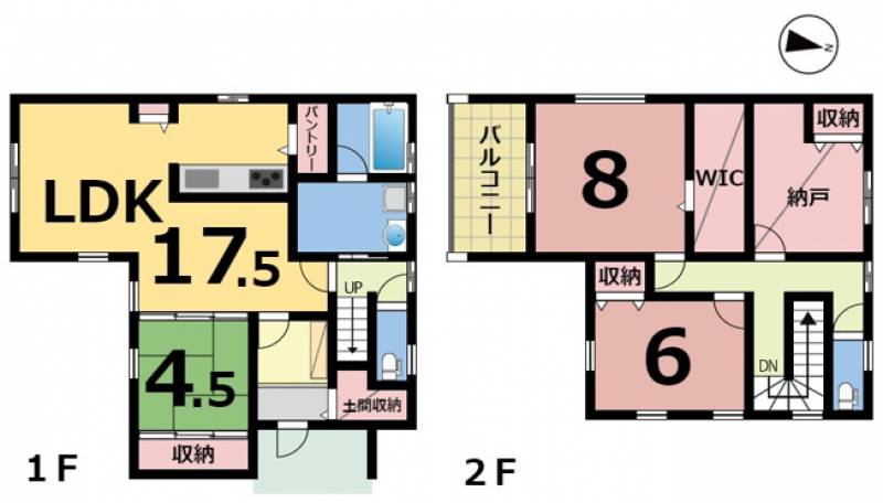 松山市港山町 一戸建 の間取り画像