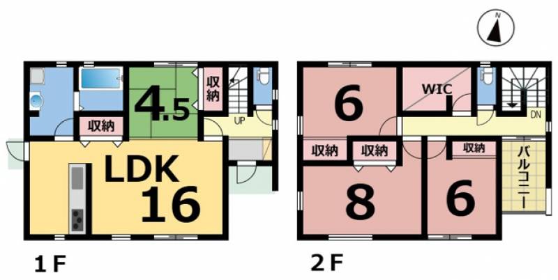 松山市西長戸町 一戸建 の間取り画像