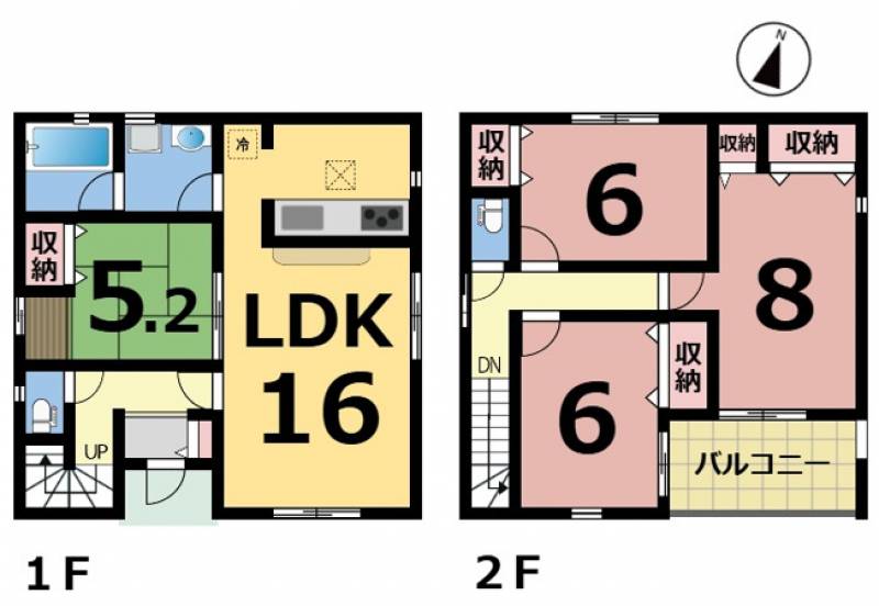 松山市西長戸町 一戸建 の間取り画像